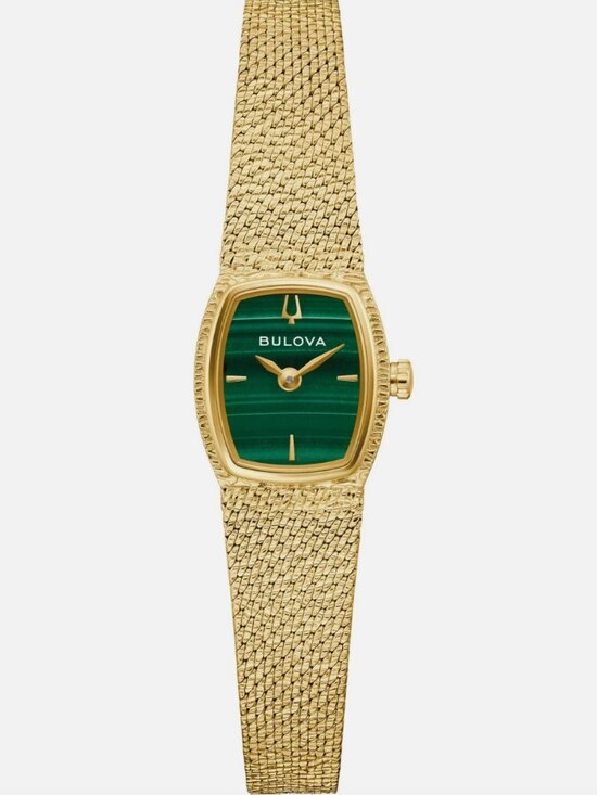 Bulova Accessories - Bulova Women's 17mm Gold Watch Green Dial Watch